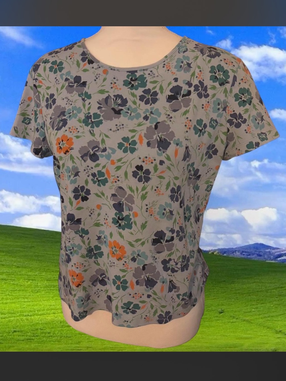 Floral baby tee